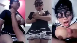 Tante Miraindira Bergaya Pelayan Nakal Menggoda Dengan Teriakan Menggairahkan
