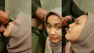 Jilbab Basah Kuyup, Mulut Meraup Kontol Keras Pacar Di Sudut Sepi