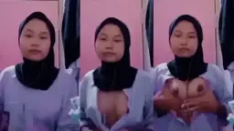Vcs Hijab Bocil Sange Remes Toket, Ngehe Banget Bikin Merem Melek