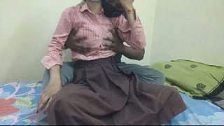 Cewek Kuliahan India Ngentot Sama Pacar Di Kamar Kos, Sange Banget.