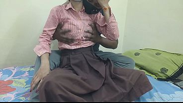 Cewek Kuliahan India Ngentot Sama Pacar Di Kamar Kos, Sange Banget.