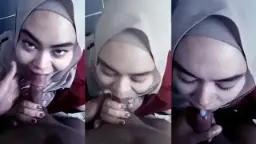 Sepongan Cewek Hijab Temen Kantor Yang Bikin Anget