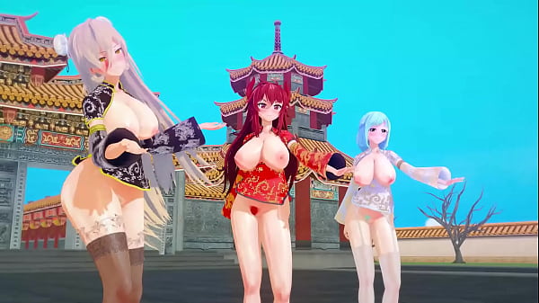 Mmd Vtuber Cina Tahun Baru 【kkvmd】 (by 熊野ひろ) — Goyang Nafsu Di Balik Kimono Merah